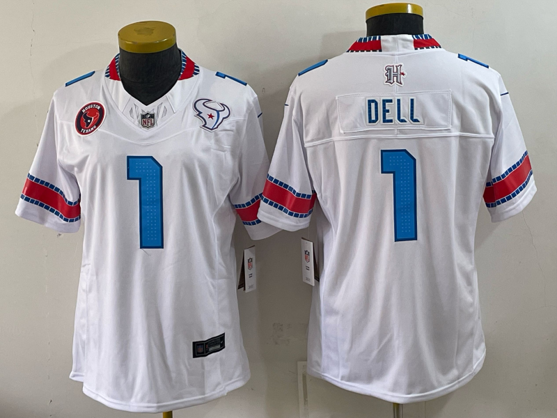 Youth Houston Texans #1 Dell white 2026 Nike NFL Jersey 0915003